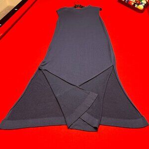 Pura Barcelona Navy Knit Slip Dress – Size M – Made in Italy – NWT